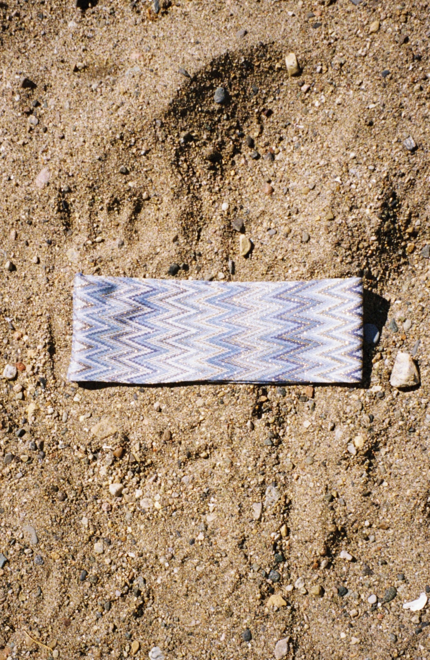 Blue Zigzag Headband