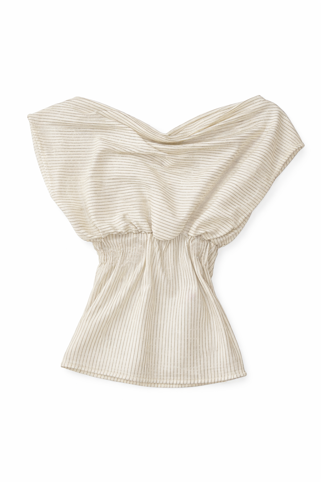 Gold Striped Oneshoulder top