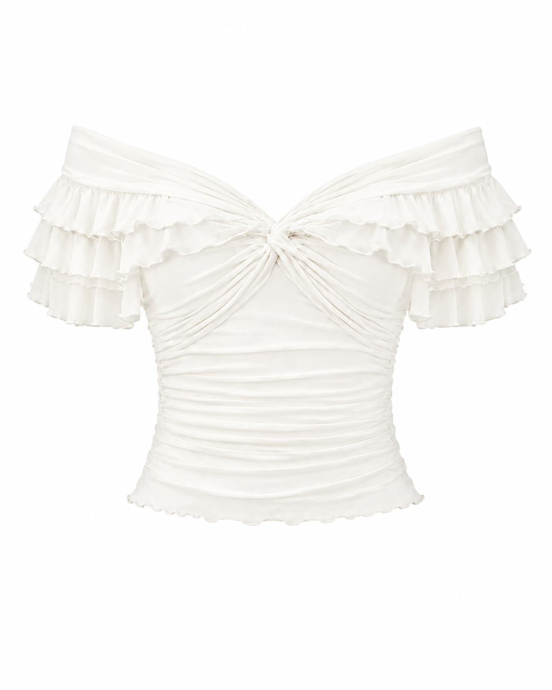 Élouise Ruffle Offshoulder top – Berg-Larsen Official