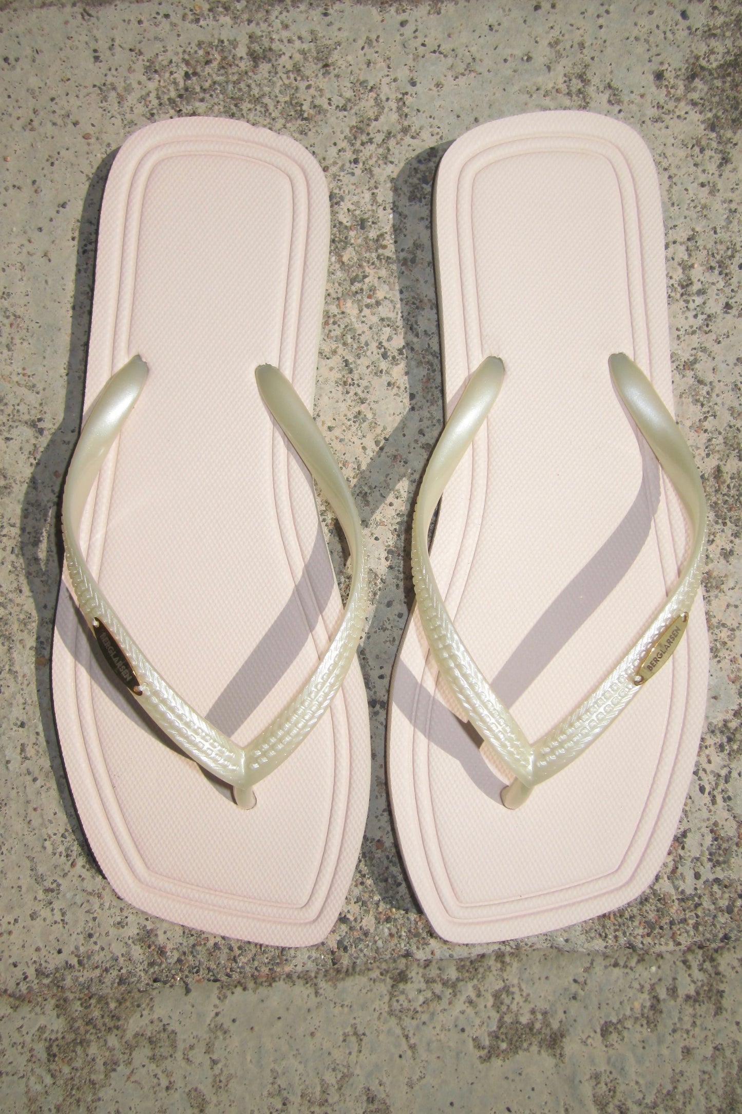 Beige Flip Flops