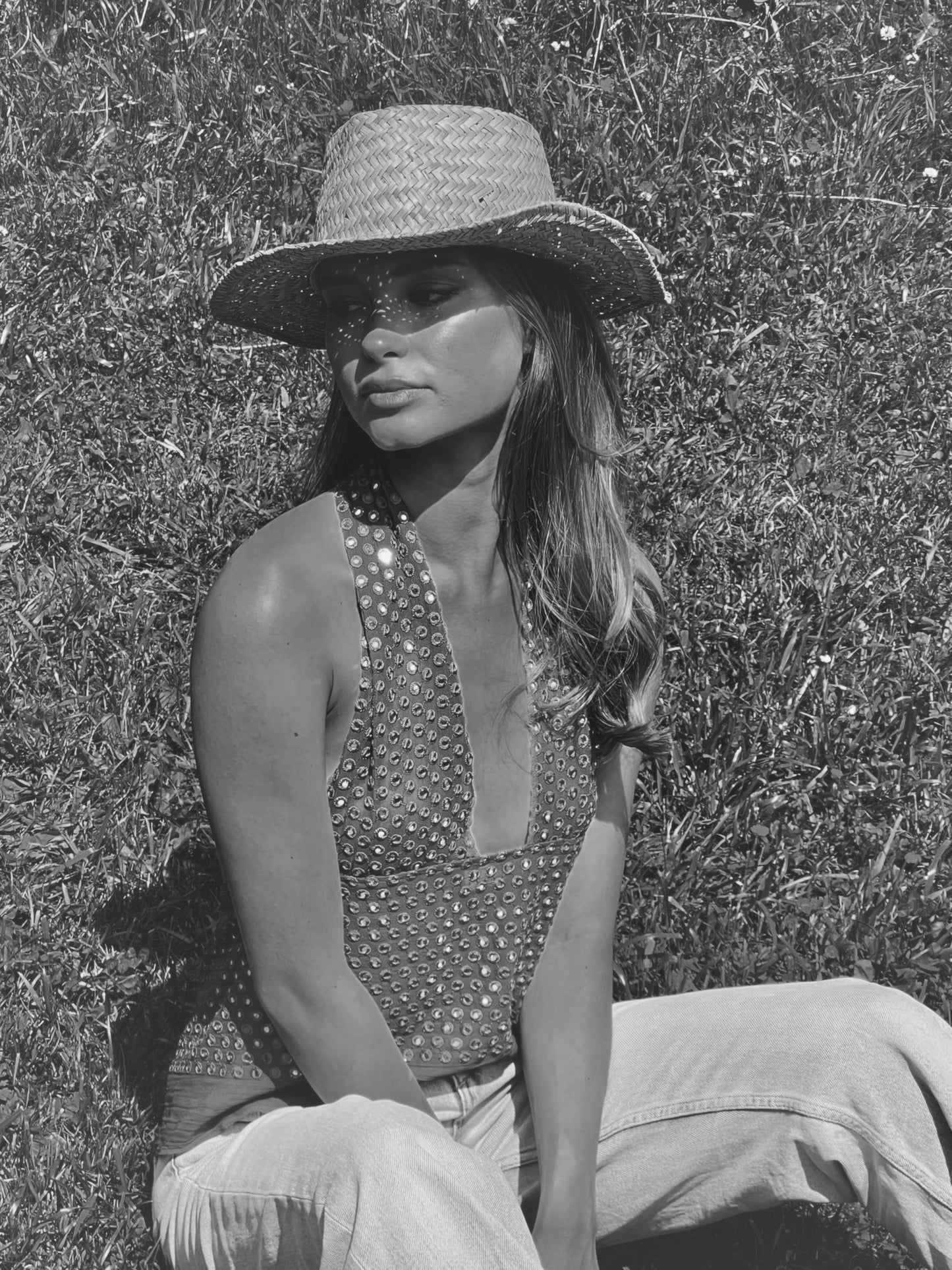 Mirror Turquoise Halterneck Top