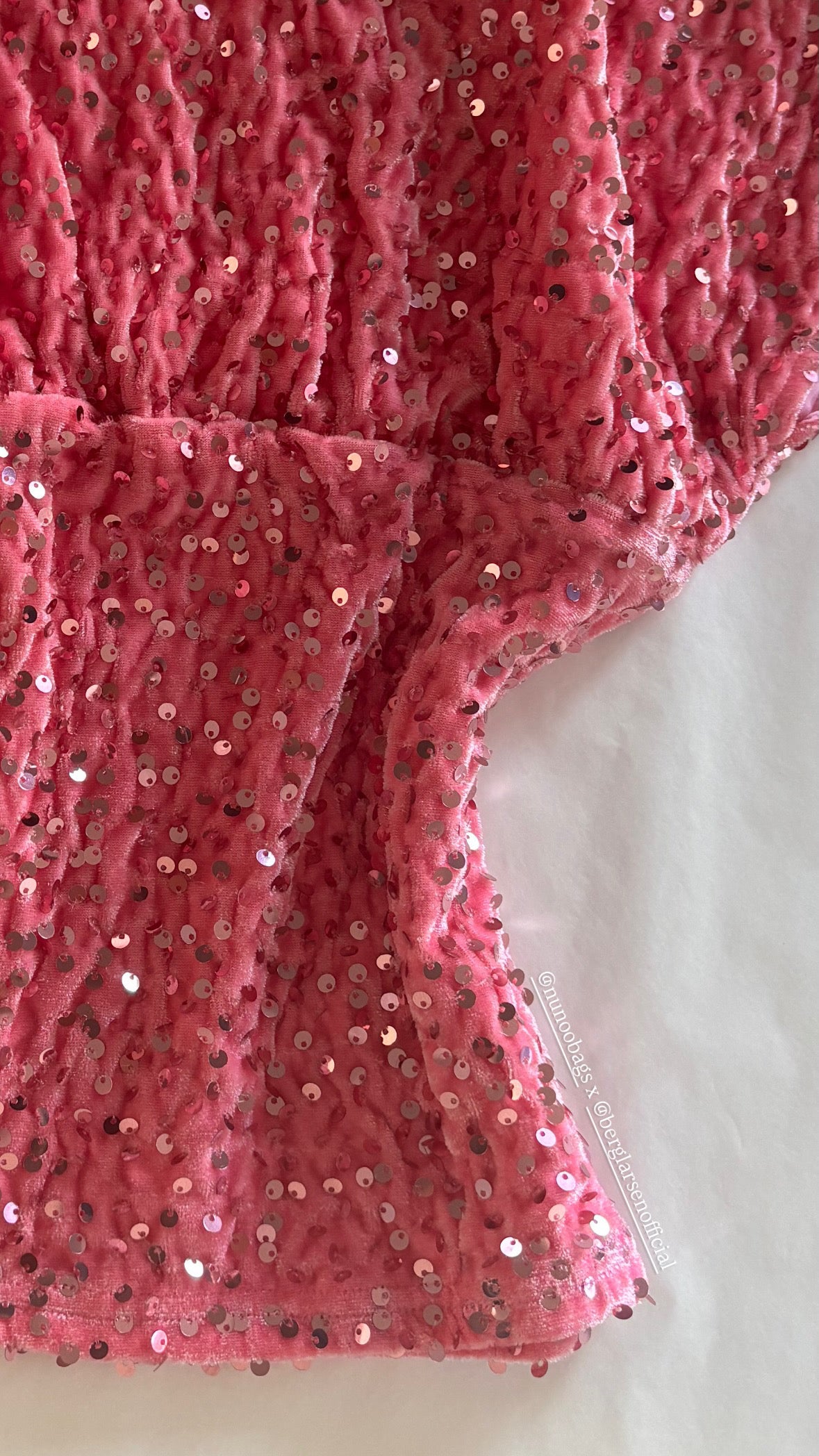 Rosalie Asymmetric Sequin Top