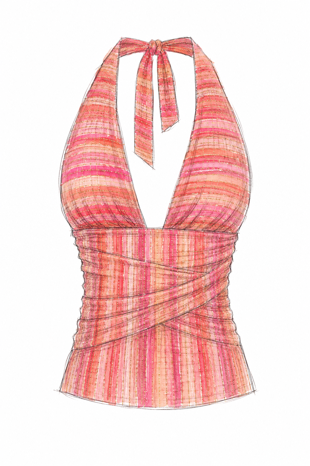 Red Solstice Multiway Top