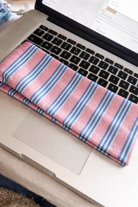 Blue Striped Headband