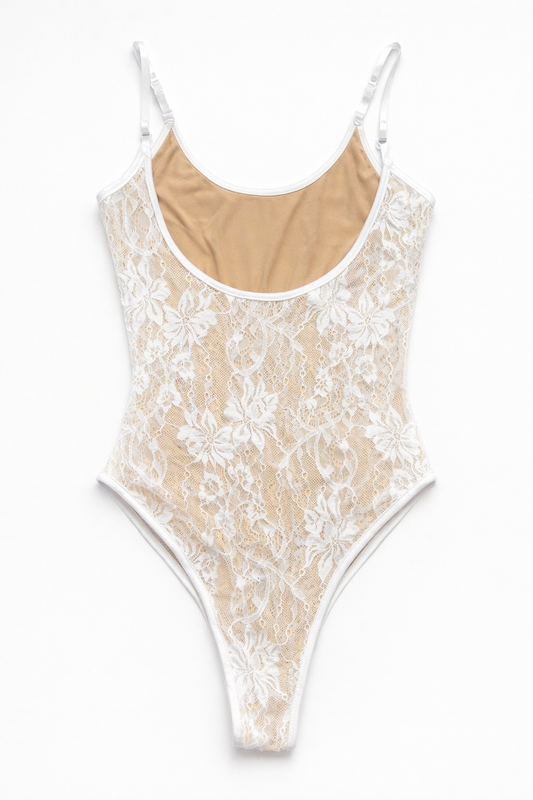 Lace Open Back Bodysuit