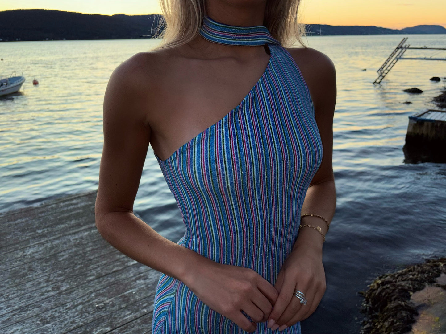 Midnight Oneshoulder Maxidress