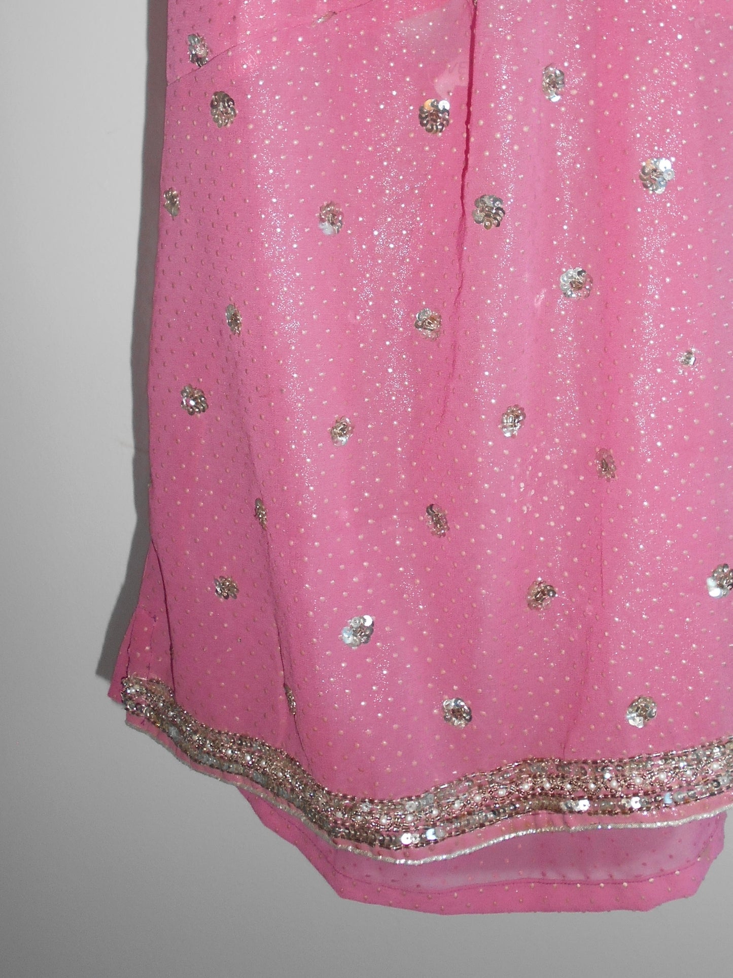 Pink Sequin Halterneck Top