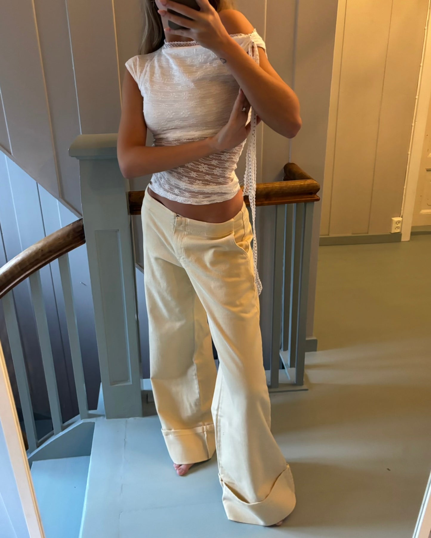 Lace Asymmetric One Shoulder