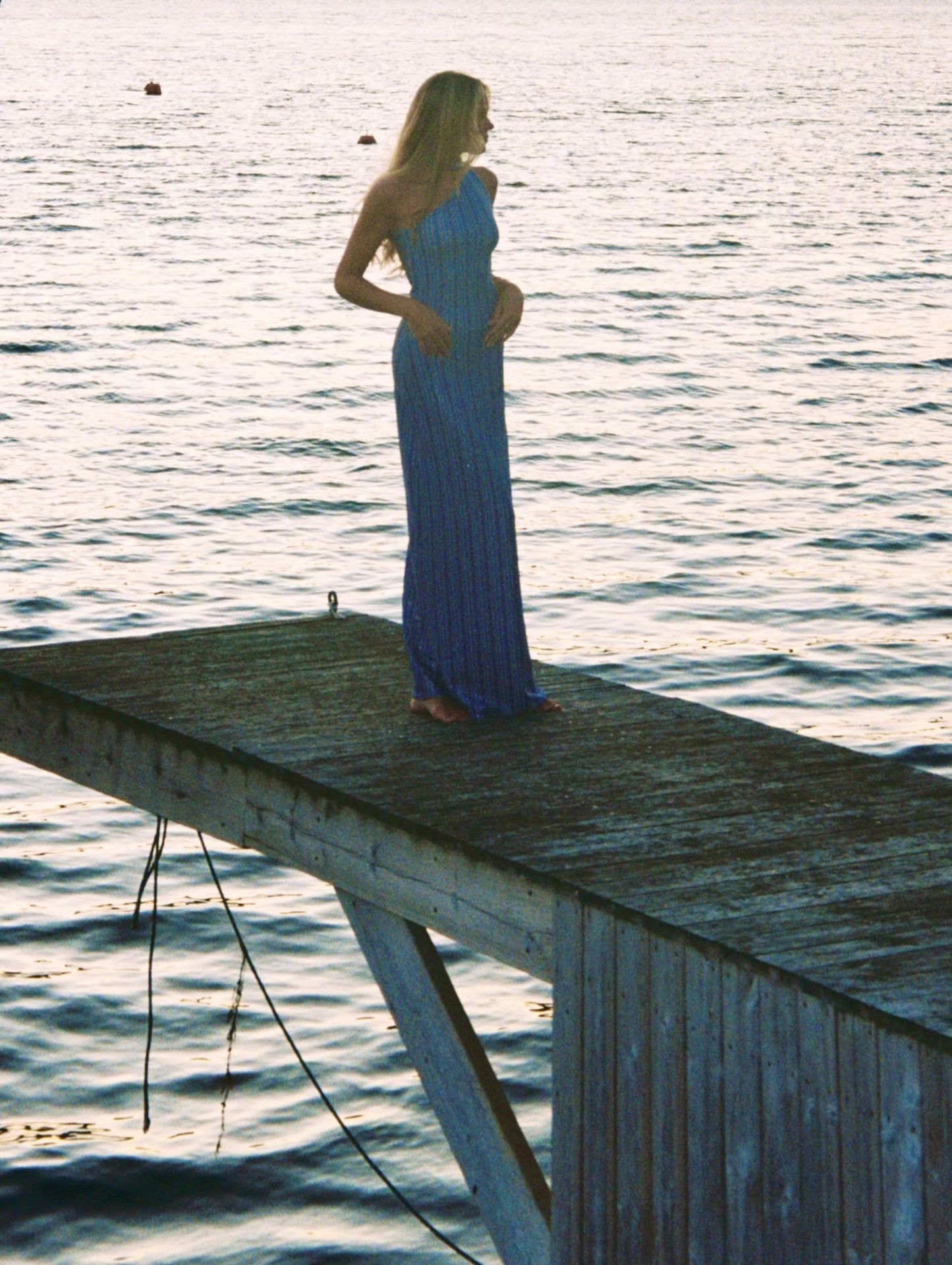 Midnight Oneshoulder Maxidress