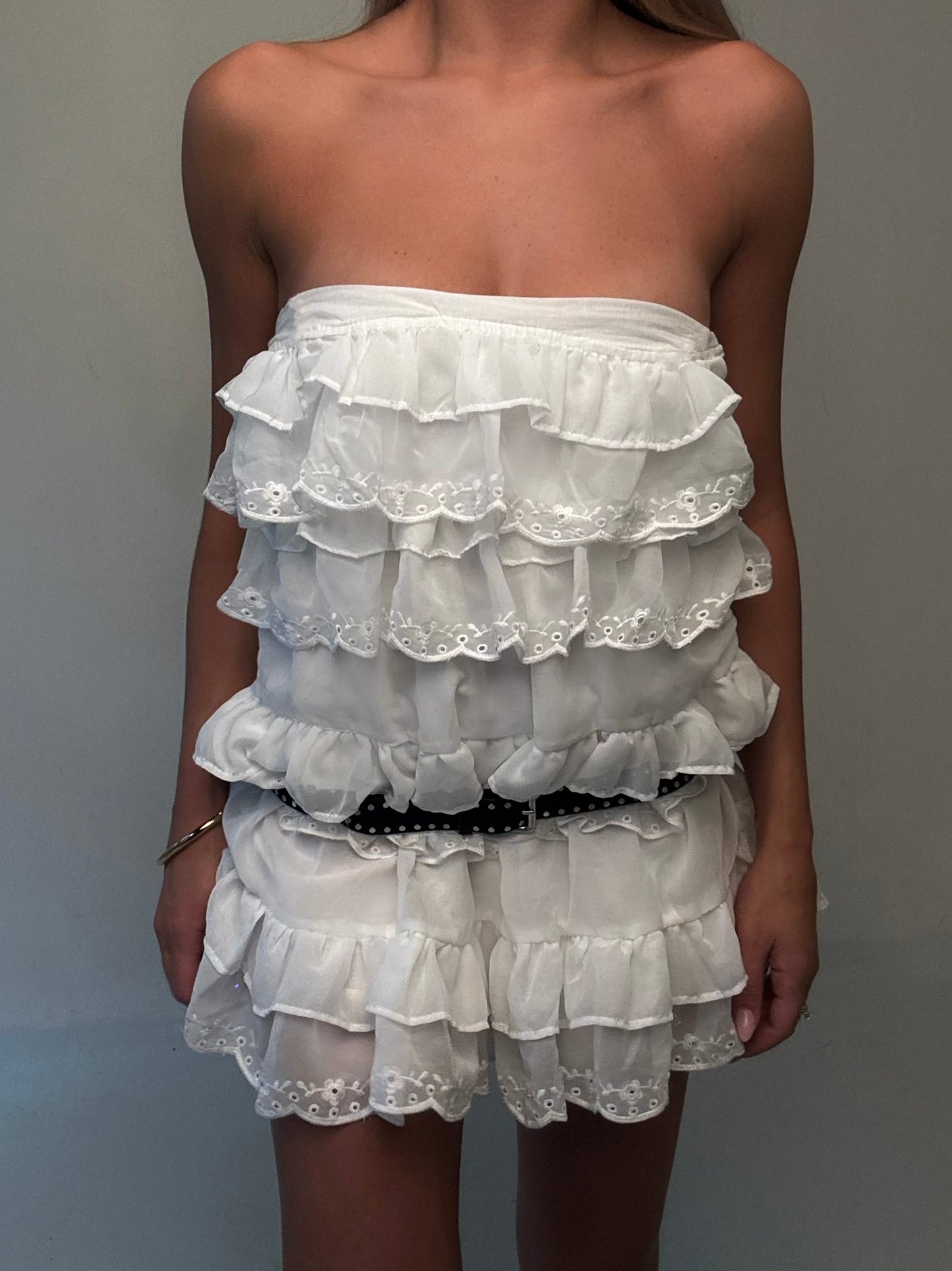 Lace Ruffle Minidress