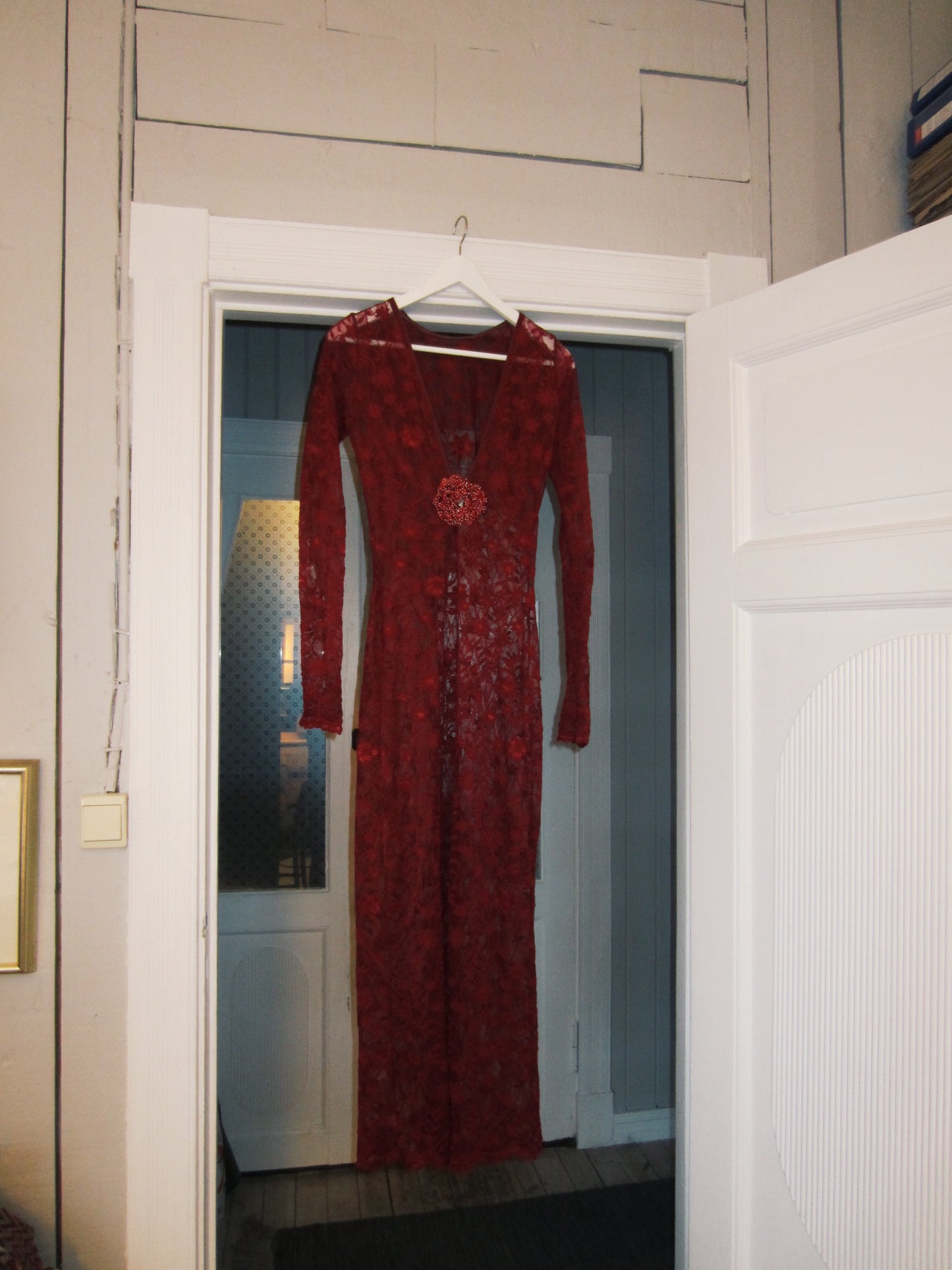 BURGUNDY LACE Maxidress