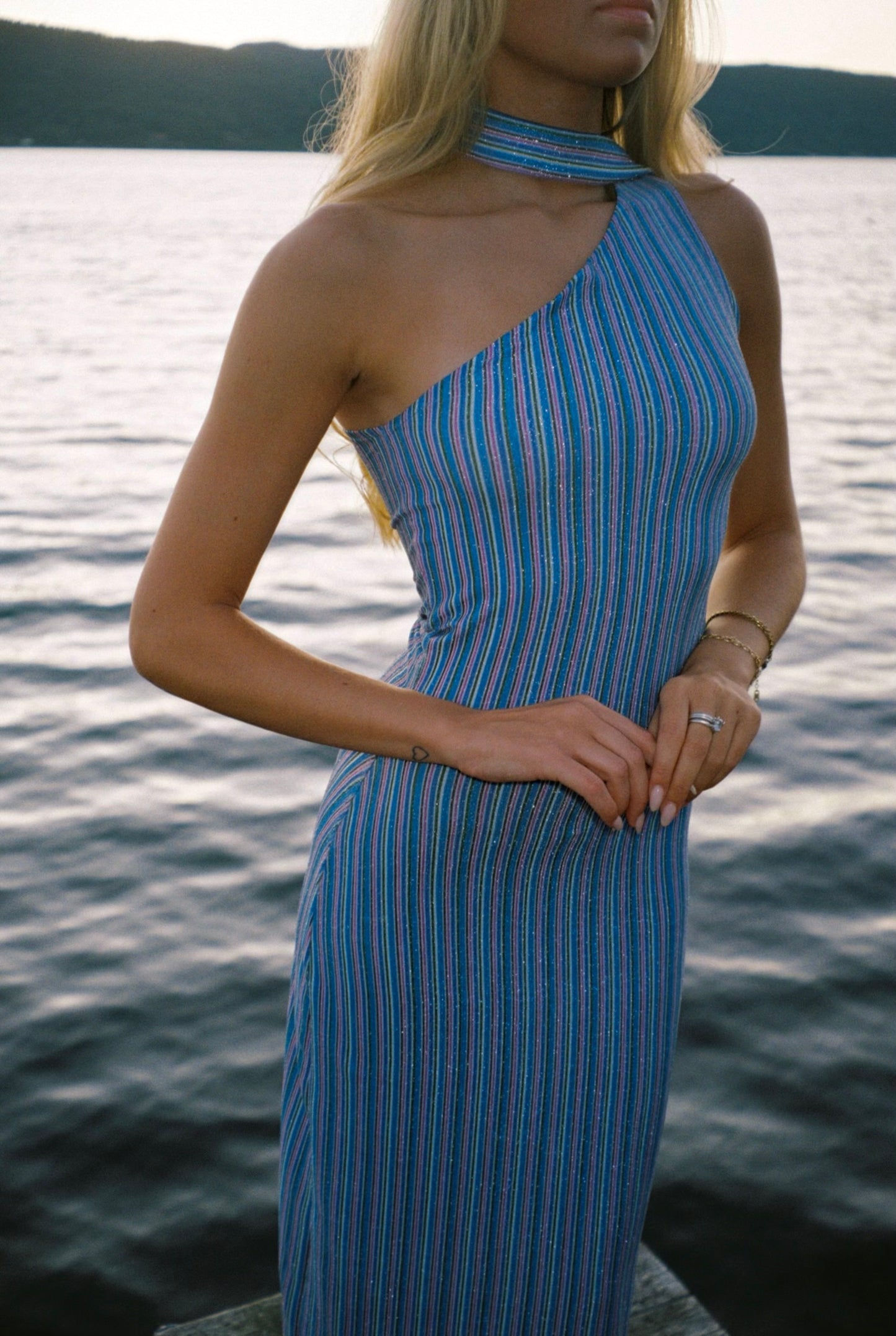 Midnight Oneshoulder Maxidress