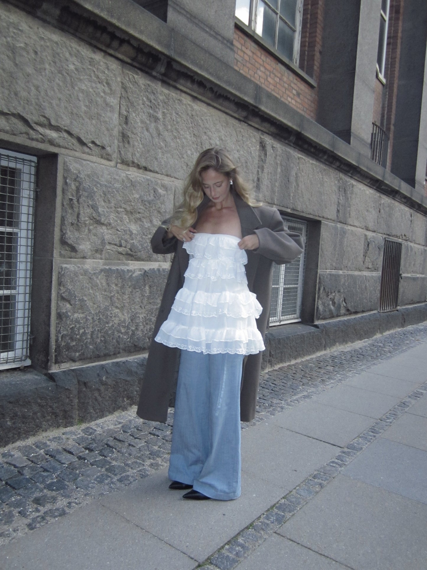 Lace Ruffle Minidress