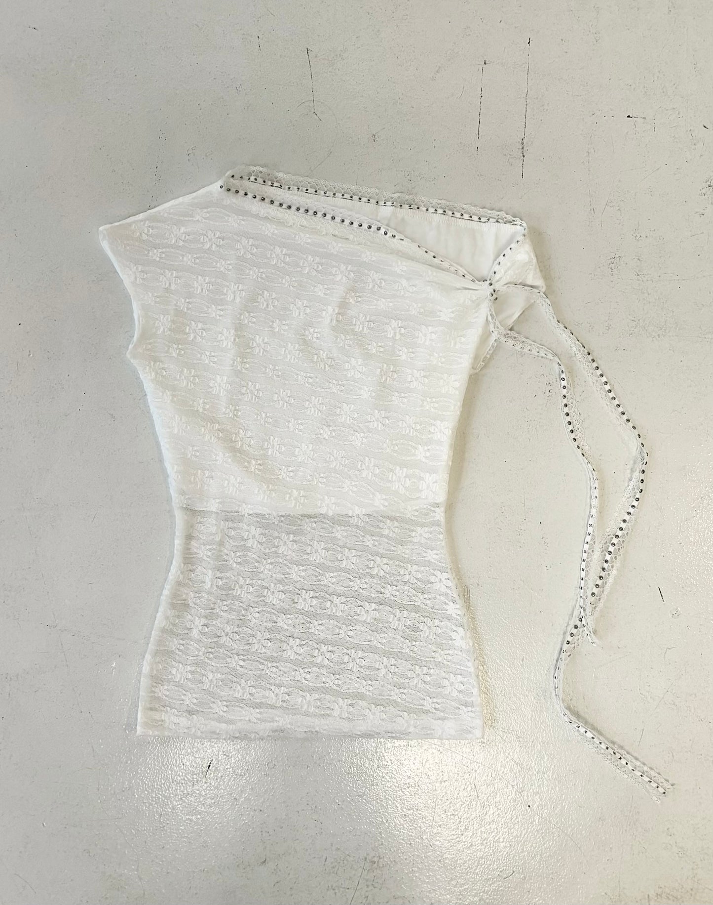 Lace Asymmetric One Shoulder