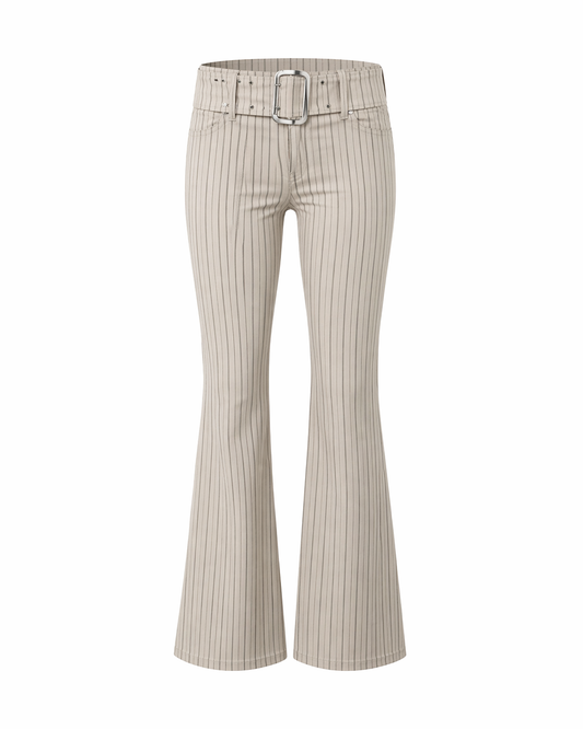 Belted Flare Pants