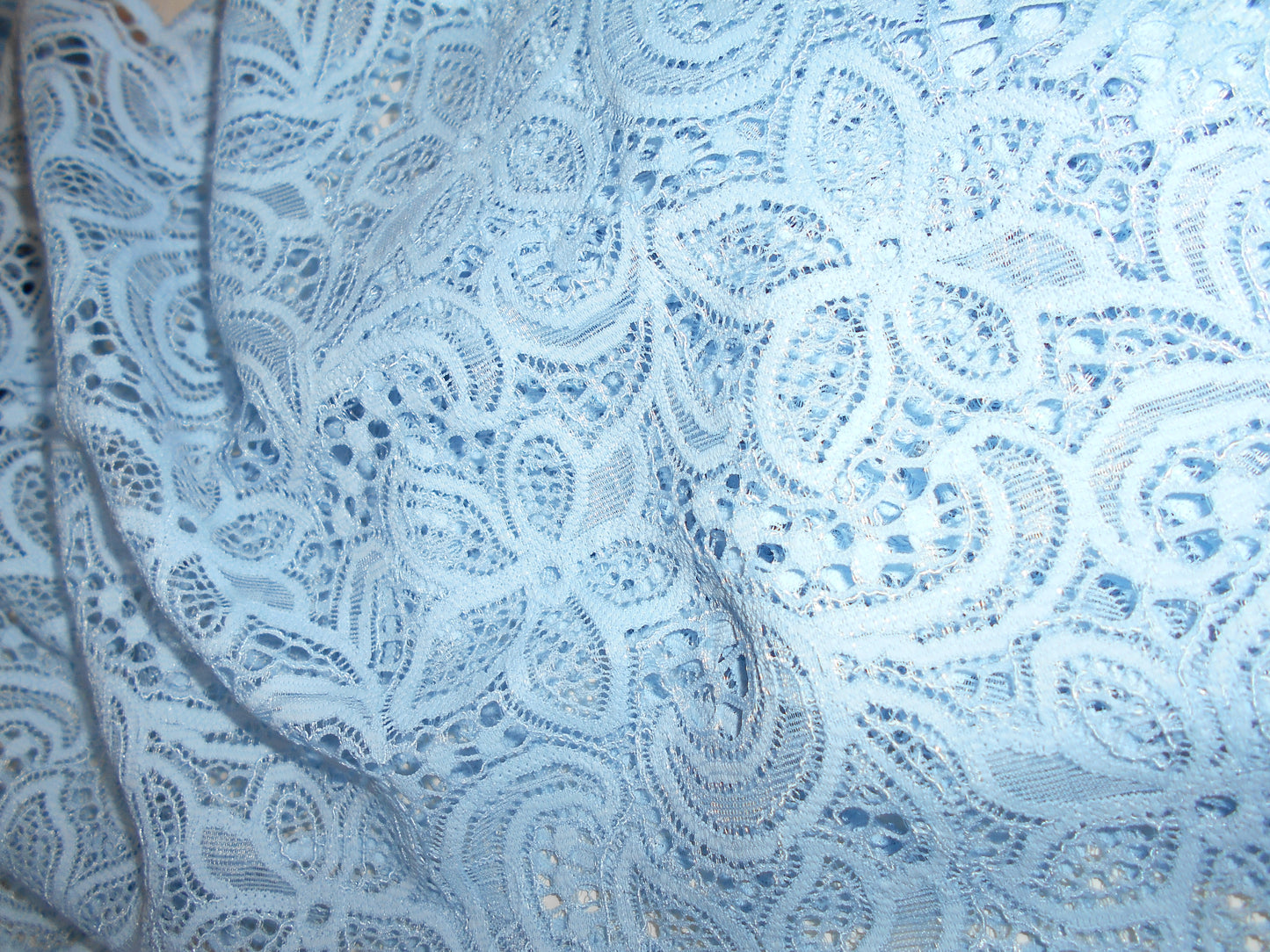 Baby Blue Lace Halterneck Top