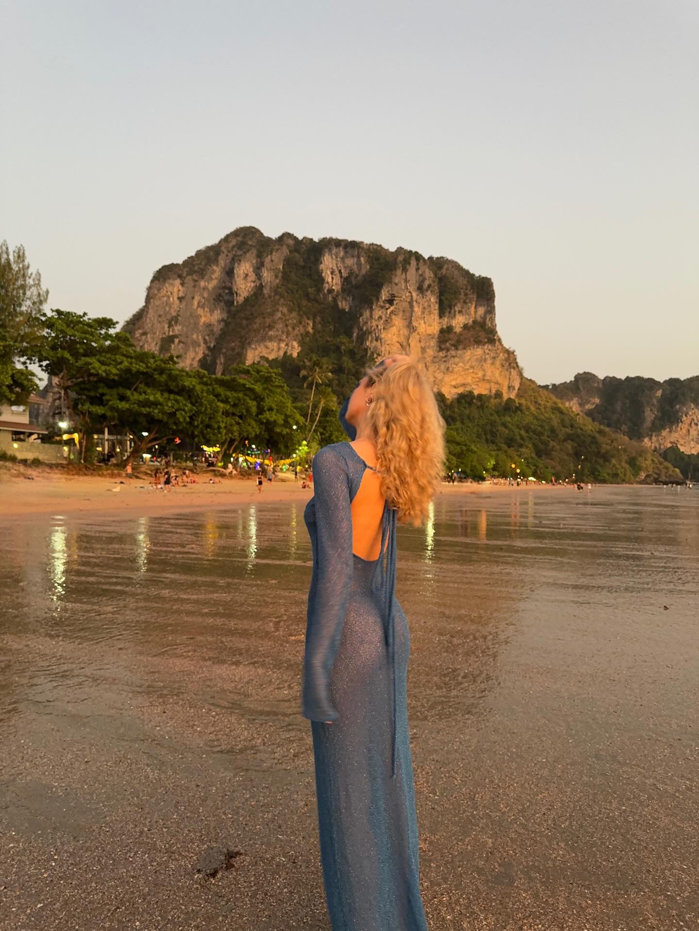 Blue Sparkly Maxidress