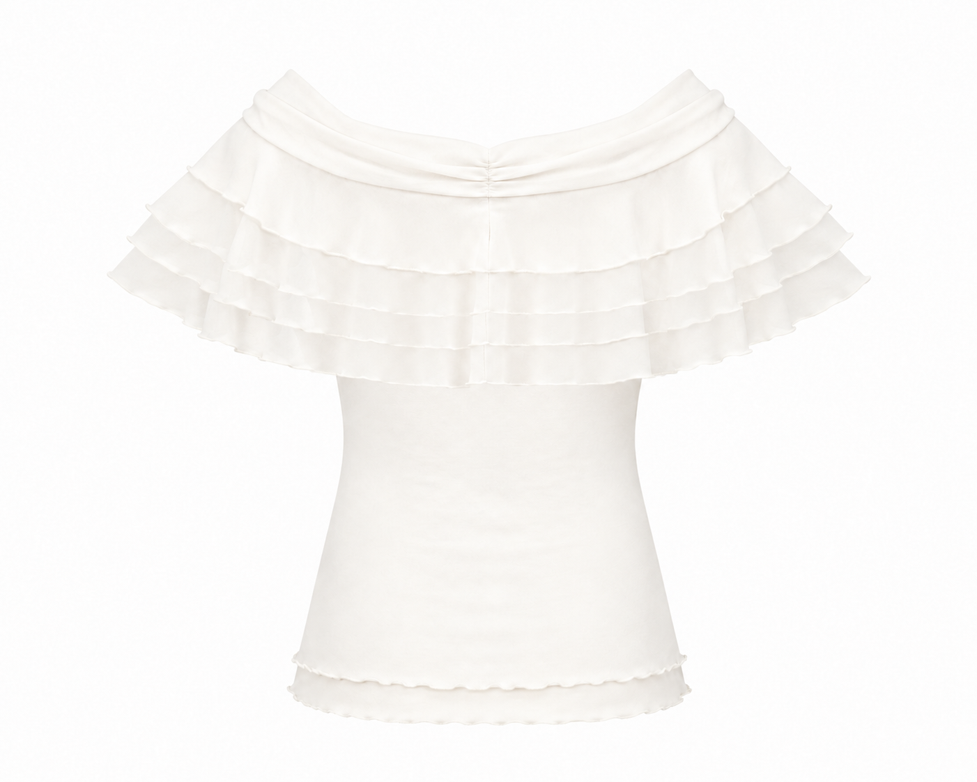 Élouise Ruffle Offshoulder top