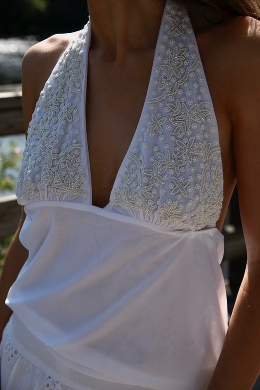 Moonflower Halterneck Top