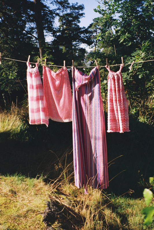 Pink Striped Halterneck Top