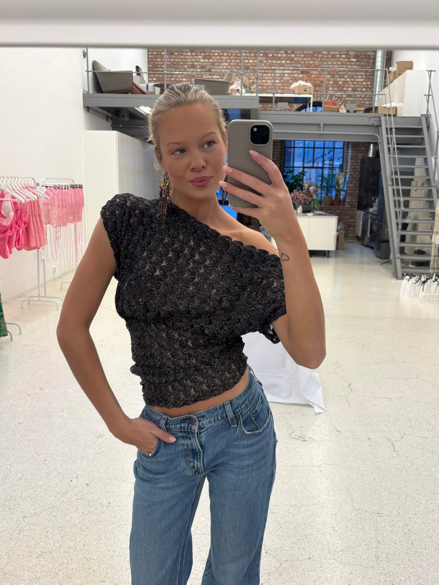 Lilac Asymmetric One Shoulder