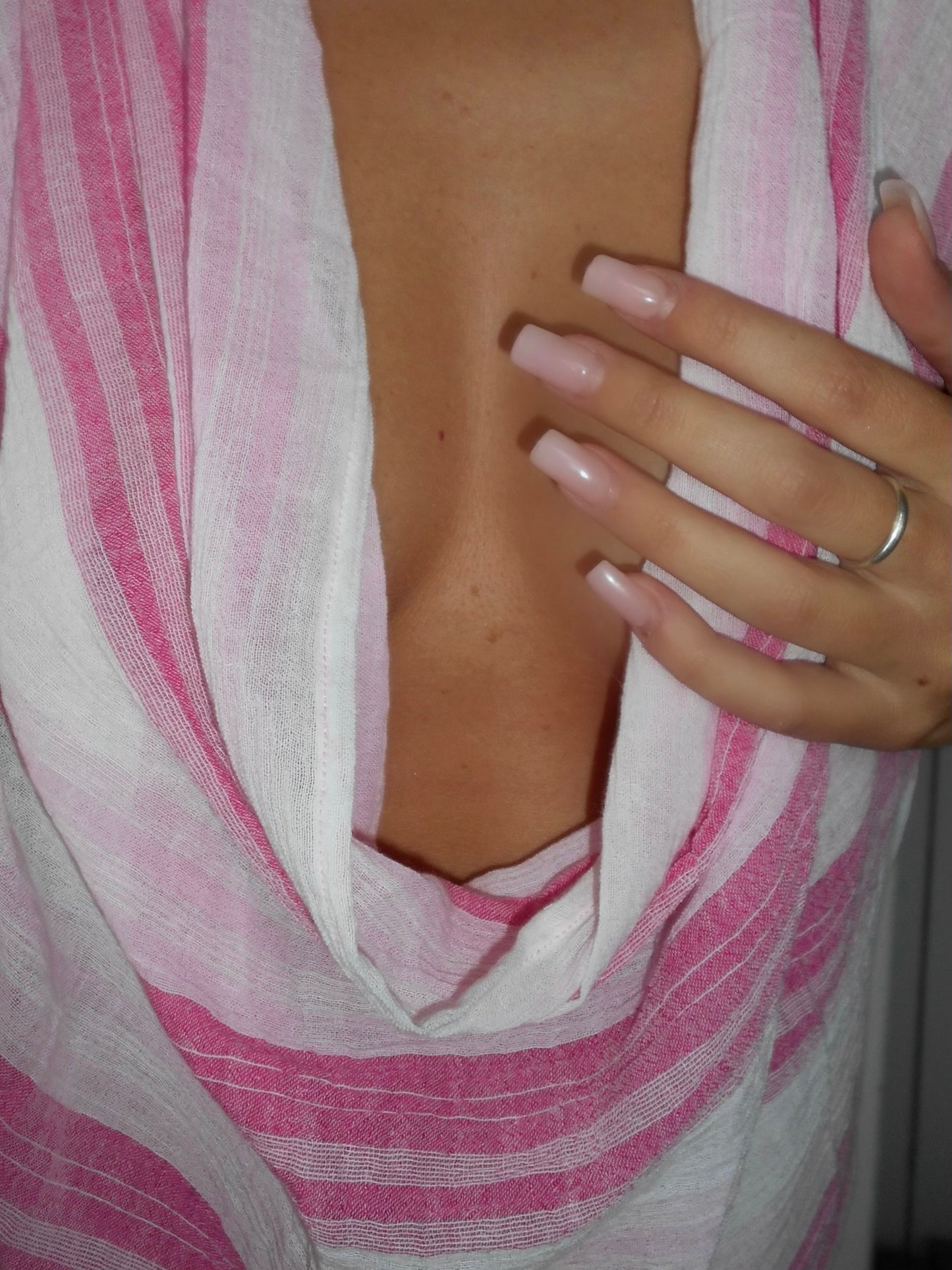 Pink Draped Top