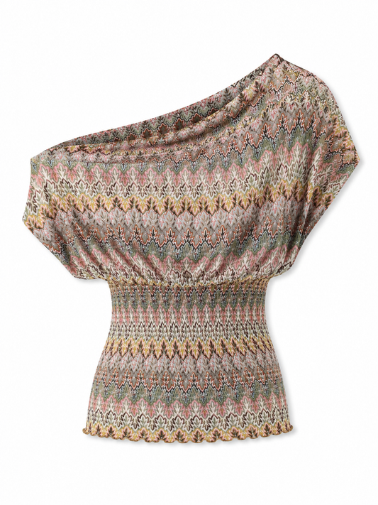 Leaf Asymmetric Oneshoulder top