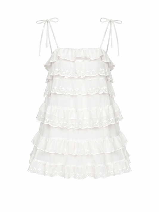 Lace Ruffle Minidress