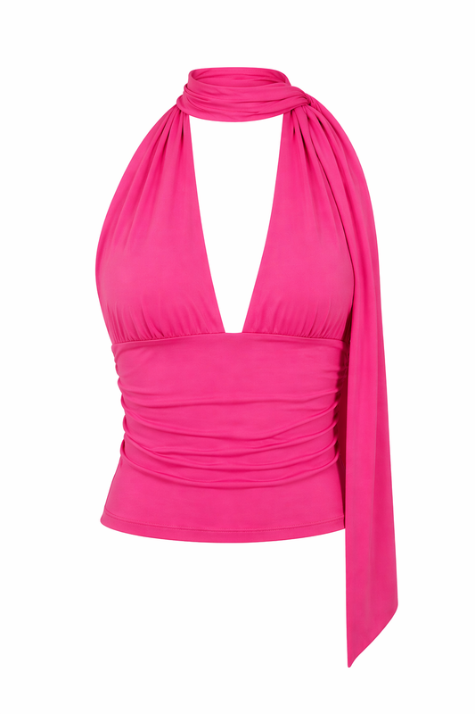 Pink Halterneck Top