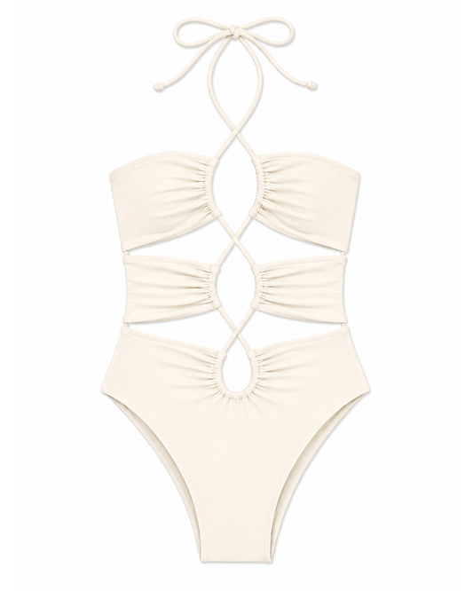 Matte Cream Swimsuit