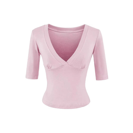 Blush V-neck