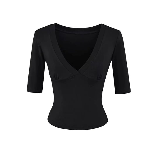 Ebony V-neck