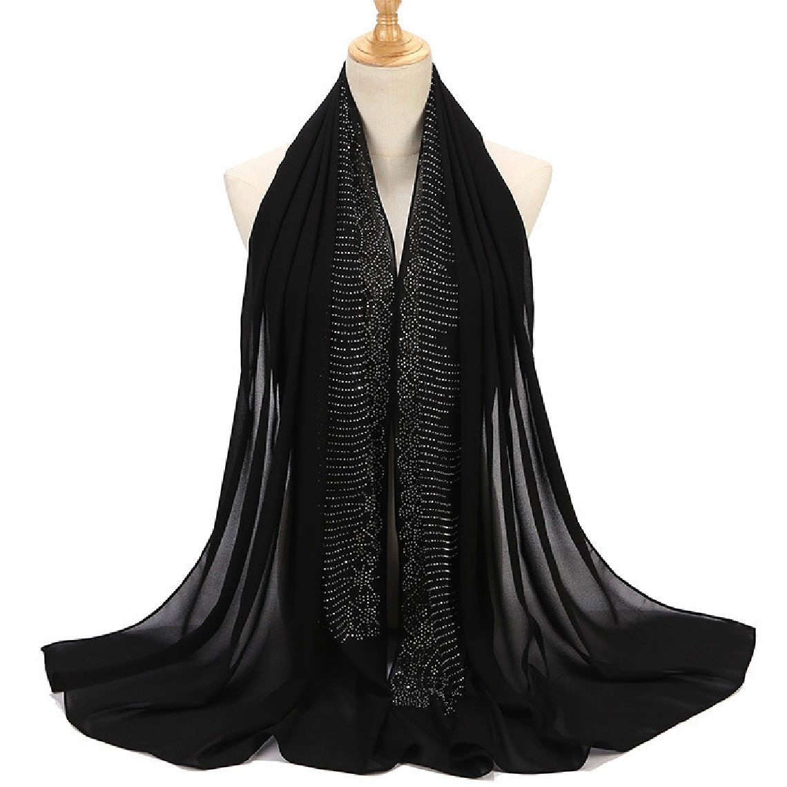 Embellished Scarf Top