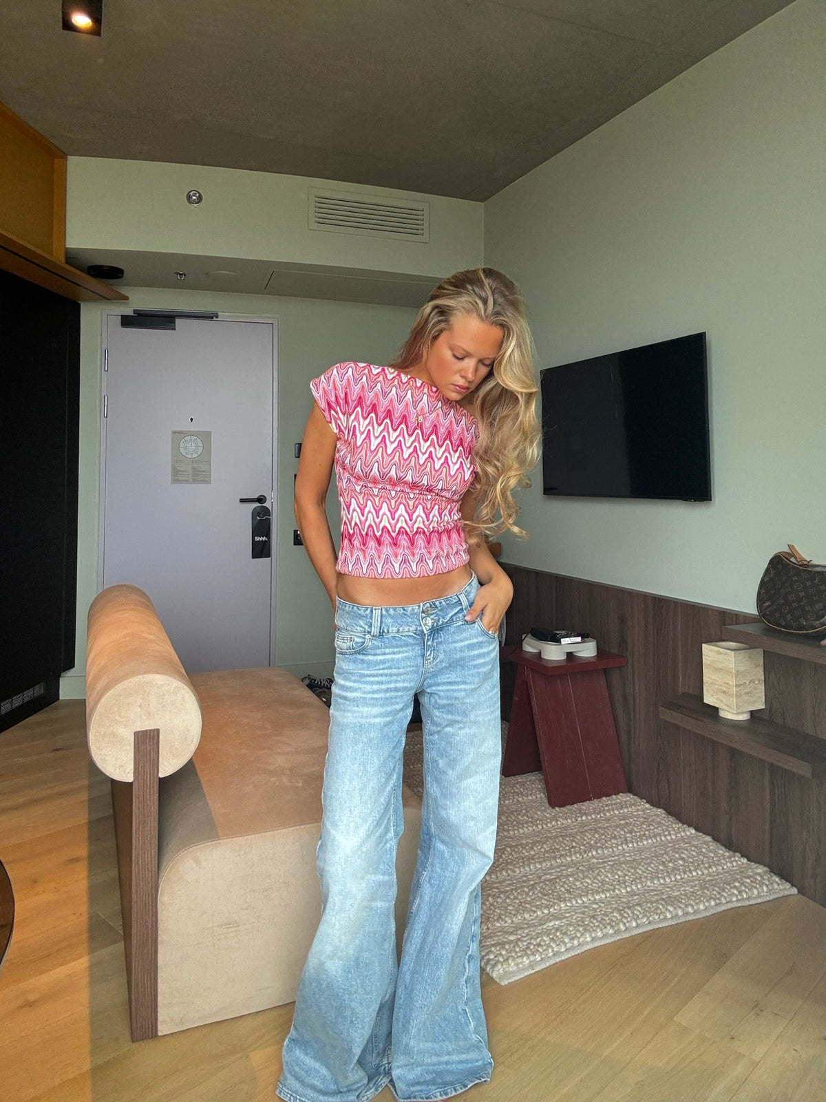 Emily Asymmetric Zigzag Top