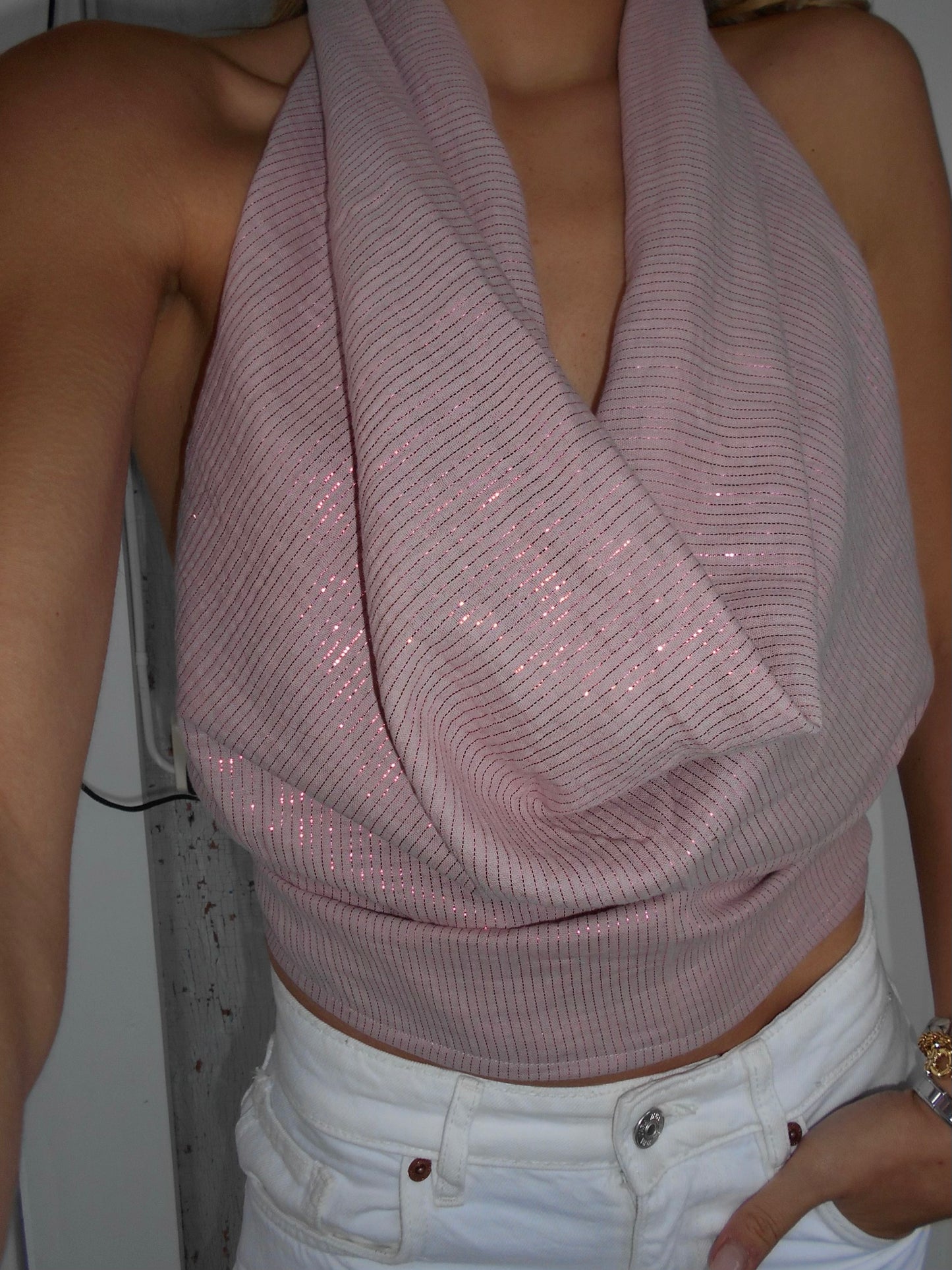 Dusty Pink Draped Top